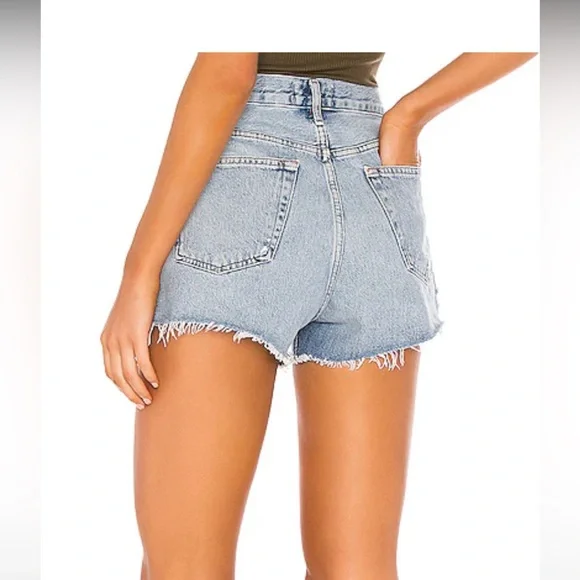 AGOLDE Parker Vintage Cut Off Short in Riptide Size 26 Women